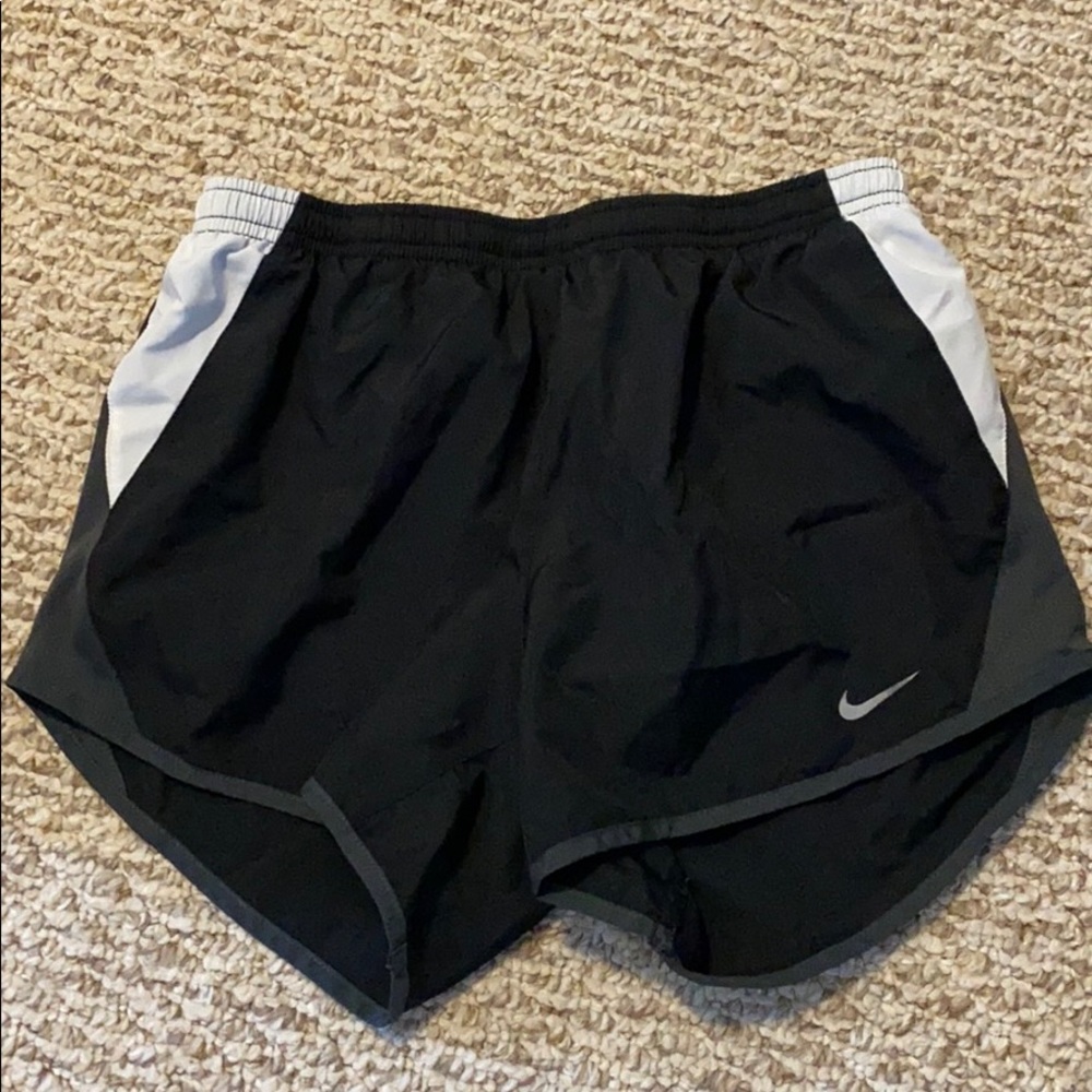 Nike Black and White Running Shorts